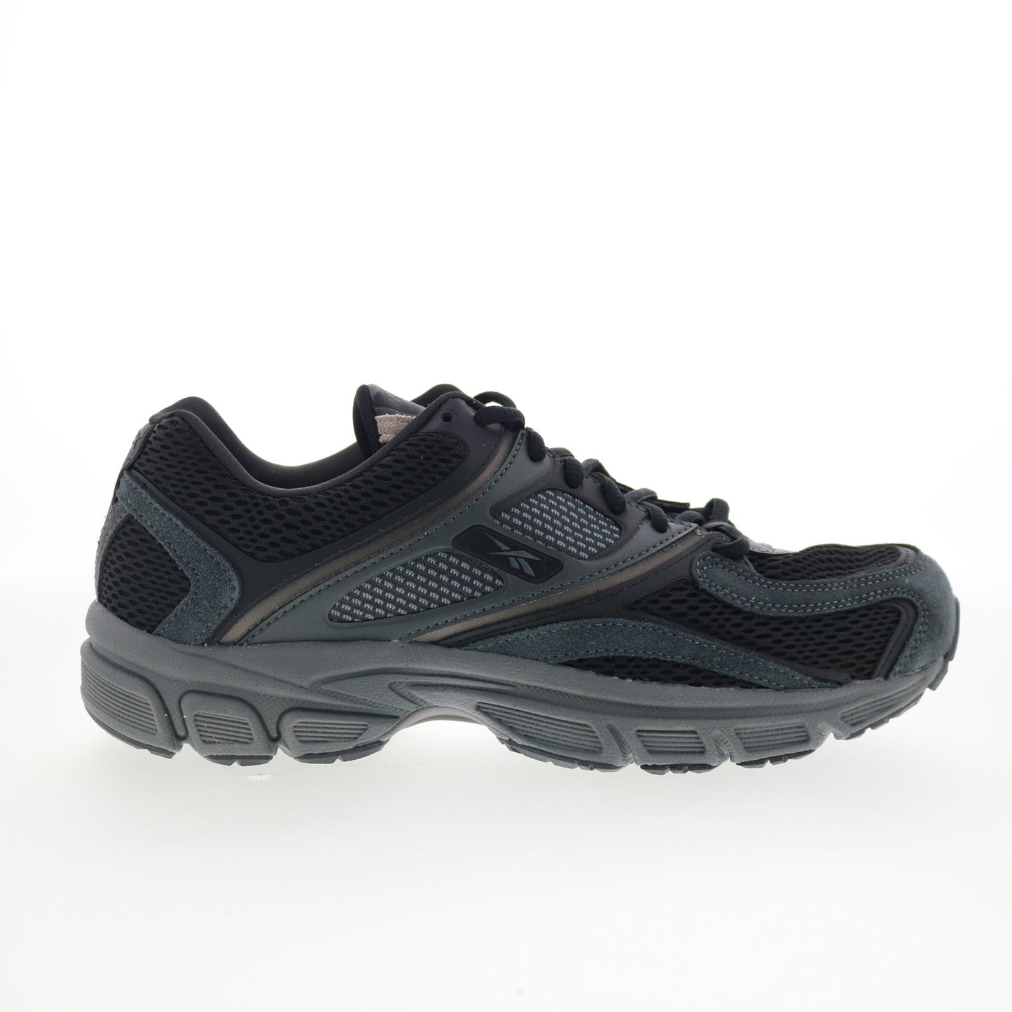 Reebok Premier Trinity Mens Black Mesh Lace Up Lifestyle Sneakers Shoes