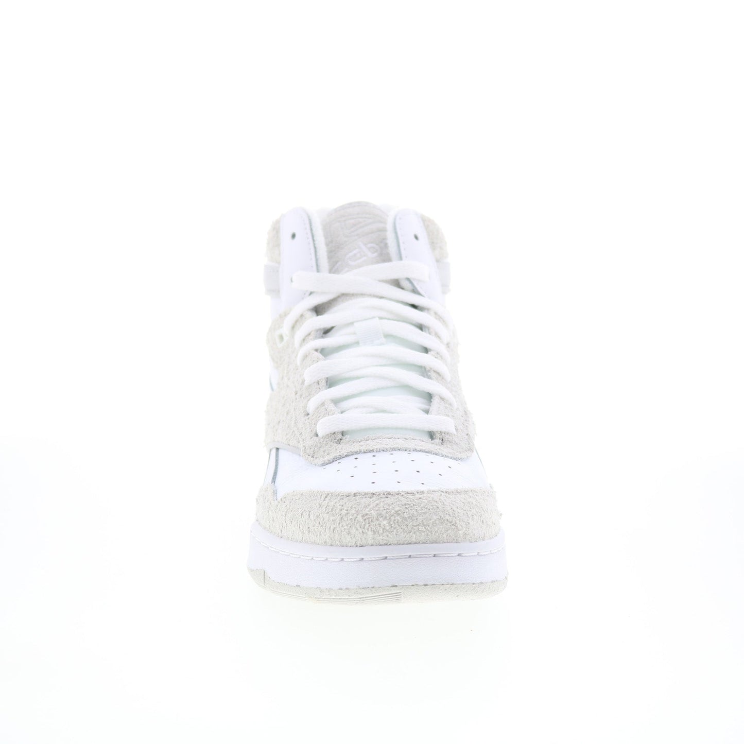 Reebok BB 4000 II Mid Mens White Suede Lace Up Lifestyle Sneakers Shoes