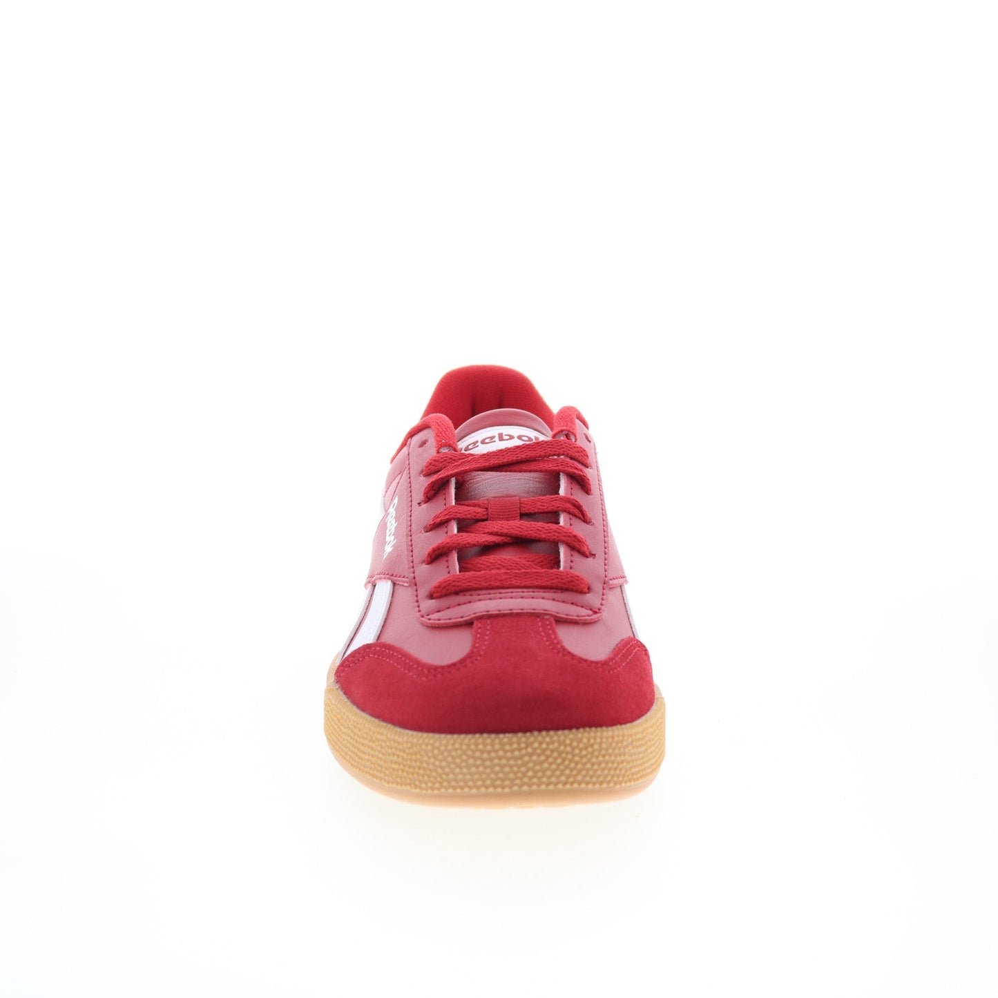 Reebok Smash Edge S Mens Red Leather Lace Up Lifestyle Sneakers Shoes