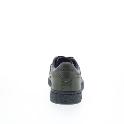 Reebok Club C 85 Obey Mens Green Leather Lace Up Lifestyle Sneakers Shoes