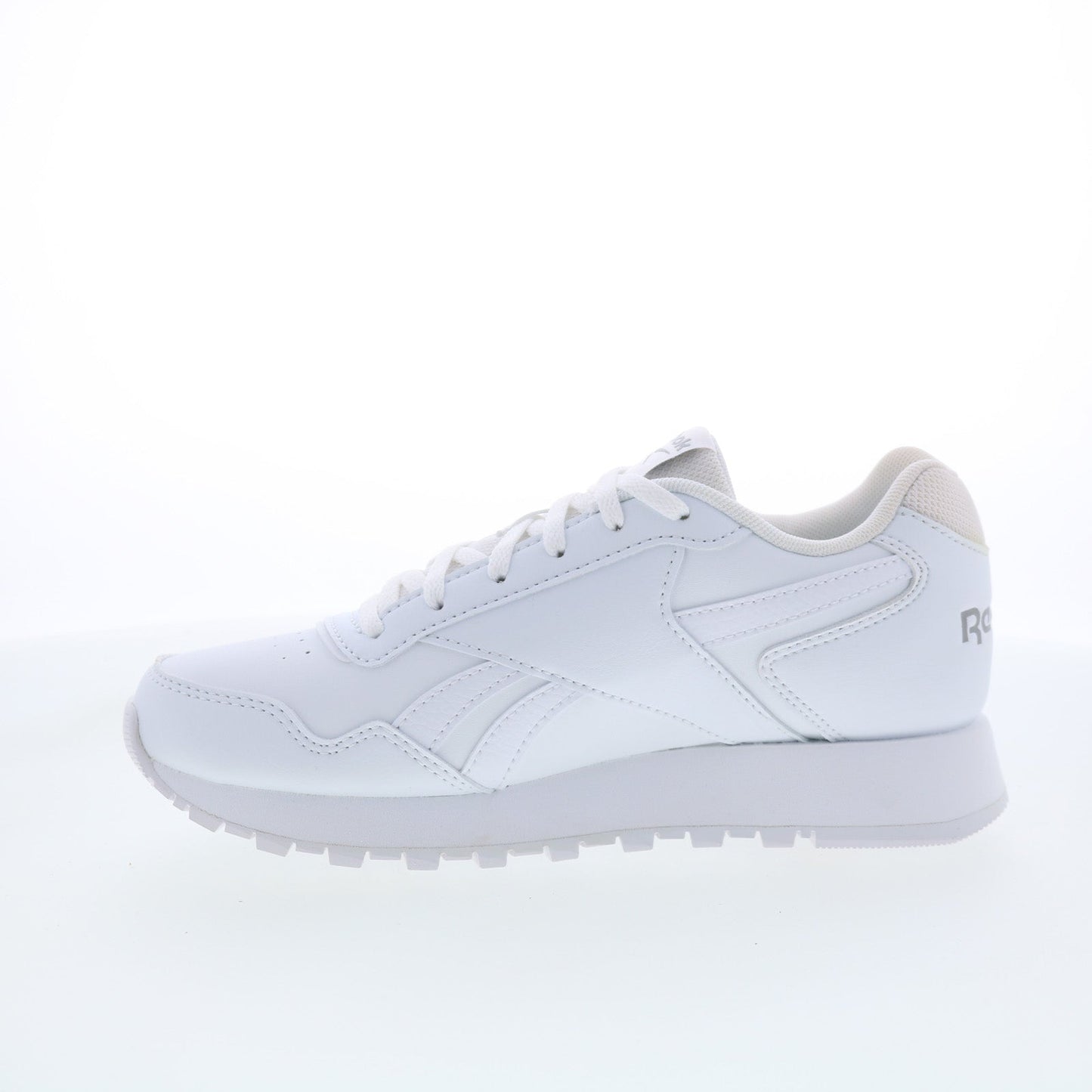Reebok Glide Wide D Womens White Wide Synthetic Lifestyle Sneakers Shoes