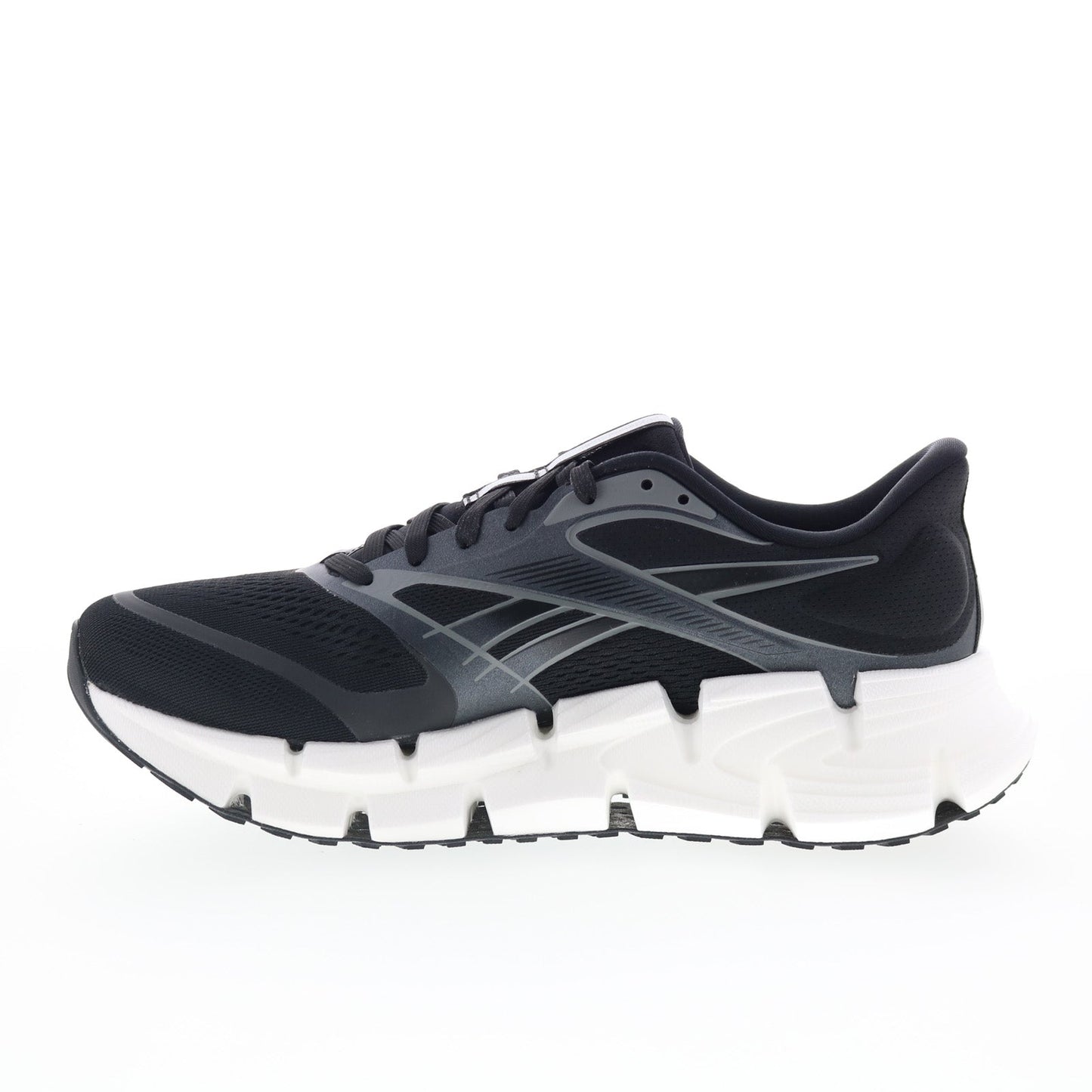Reebok Floatzig 2 Mens Black Canvas Lace Up Athletic Running Shoes