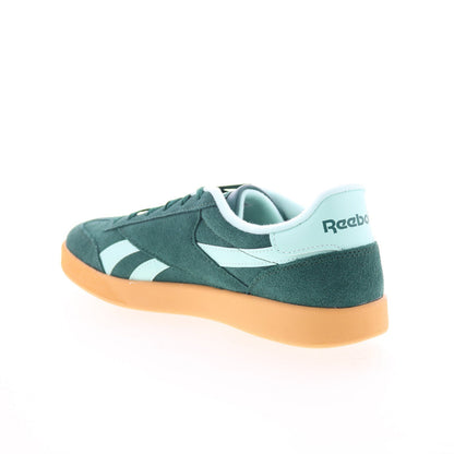 Reebok Smash Edge Mens Green Suede Lace Up Lifestyle Sneakers Shoes
