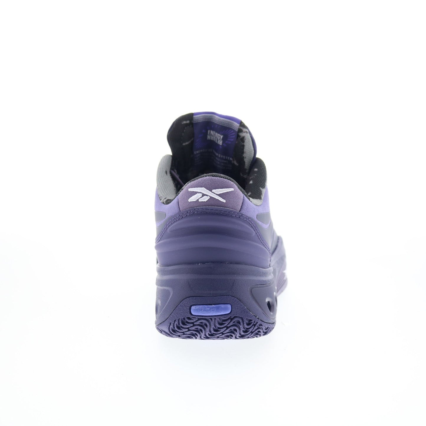 Reebok Engine A Mens Purple Synthetic Lace Up Athletic Basketball Shoes