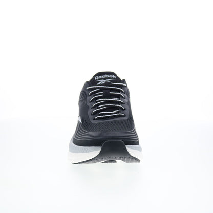 Reebok Road Strider Mens Black Canvas Lace Up Athletic Running Shoes