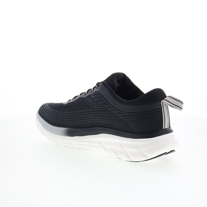 Reebok Road Strider Mens Black Canvas Lace Up Athletic Running Shoes