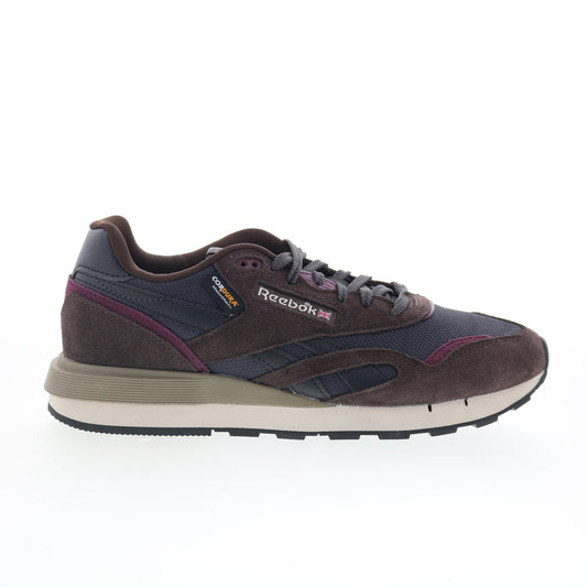 Reebok Classic Nylon 89 Mens Black Suede Lace Up Lifestyle Sneakers Shoes