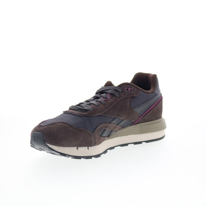 Reebok Classic Nylon 89 Mens Black Suede Lace Up Lifestyle Sneakers Shoes