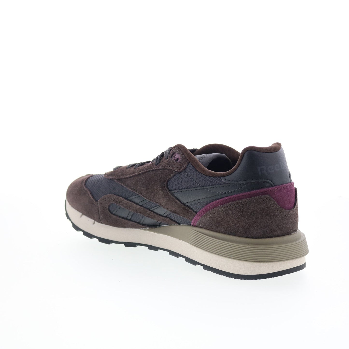 Reebok Classic Nylon 89 Mens Black Suede Lace Up Lifestyle Sneakers Shoes