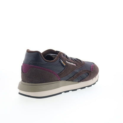 Reebok Classic Nylon 89 Mens Black Suede Lace Up Lifestyle Sneakers Shoes