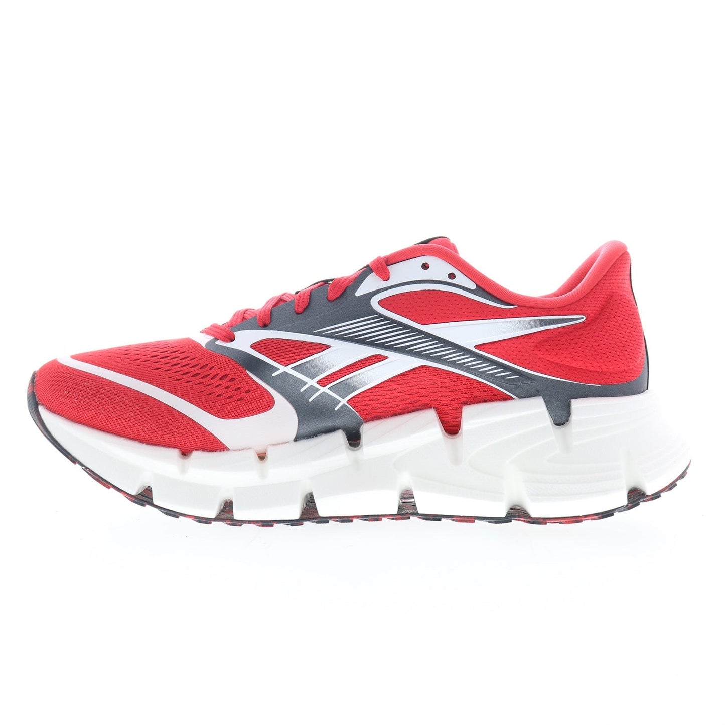 Reebok Floatzig 2 Mens Red Mesh Lace Up Athletic Running Shoes
