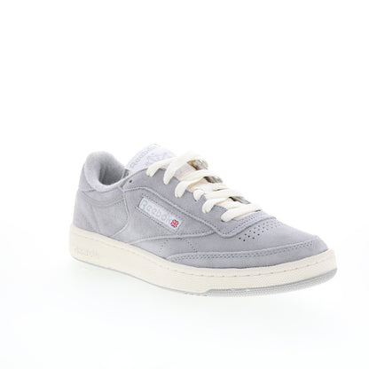 Reebok Club C 85 Vintage Mens Gray Leather Lace Up Lifestyle Sneakers Shoes