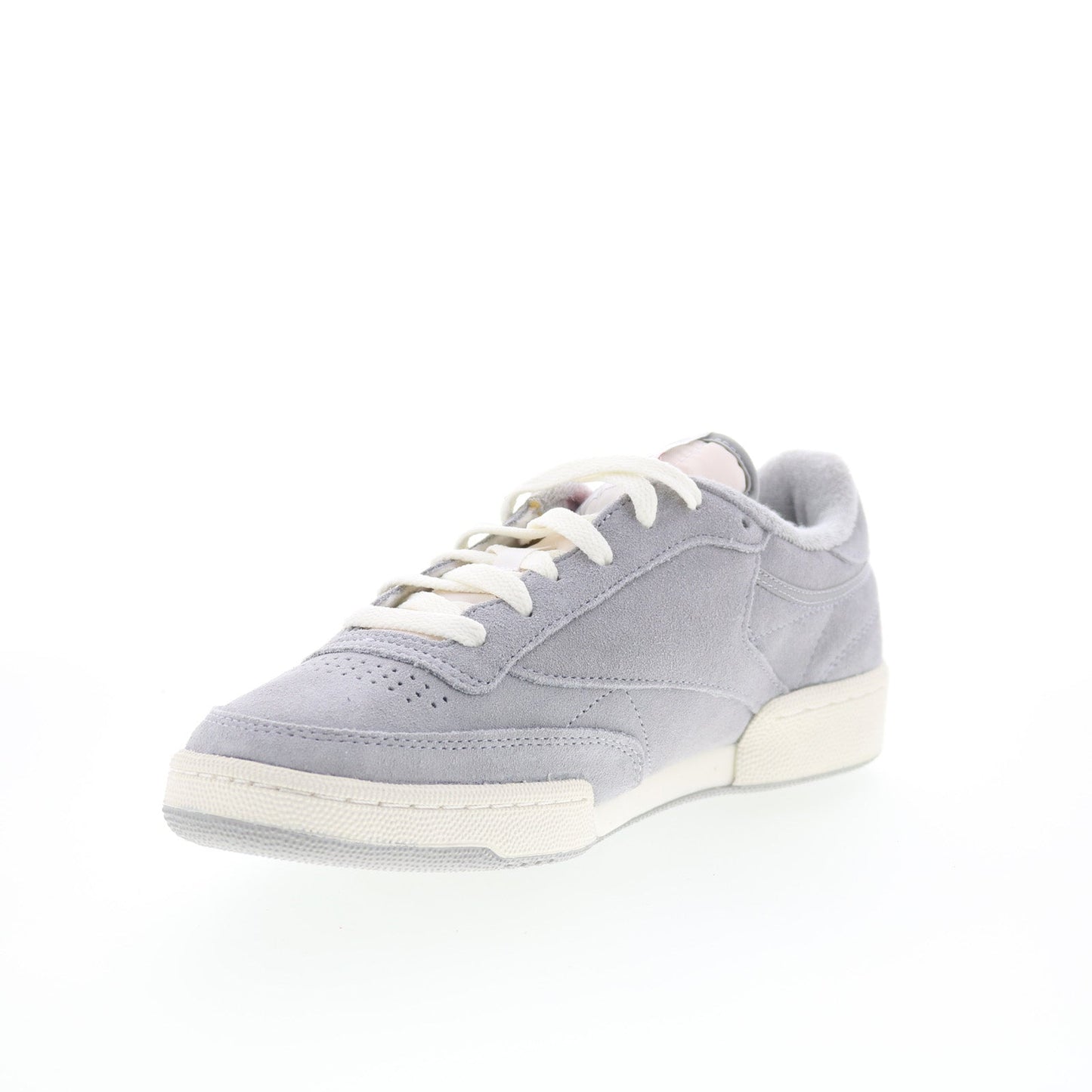 Reebok Club C 85 Vintage Mens Gray Leather Lace Up Lifestyle Sneakers Shoes