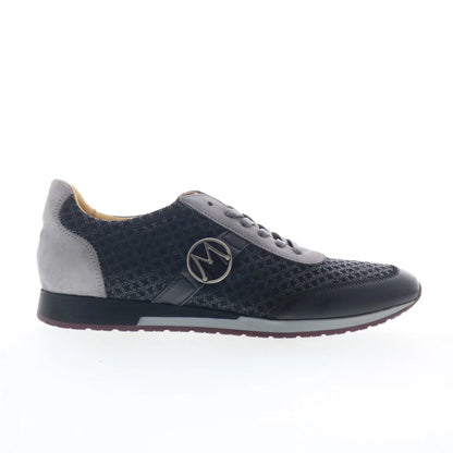 Mezlan 10025 Mens Black Leather Lace Up Lifestyle Sneakers Shoes