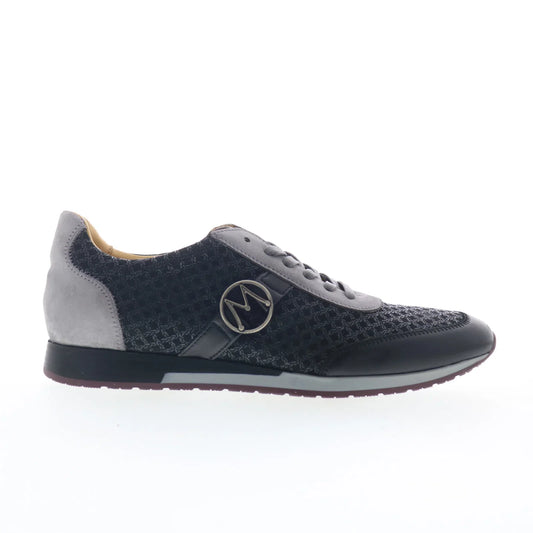 Mezlan 10025 Mens Black Leather Lace Up Lifestyle Sneakers Shoes