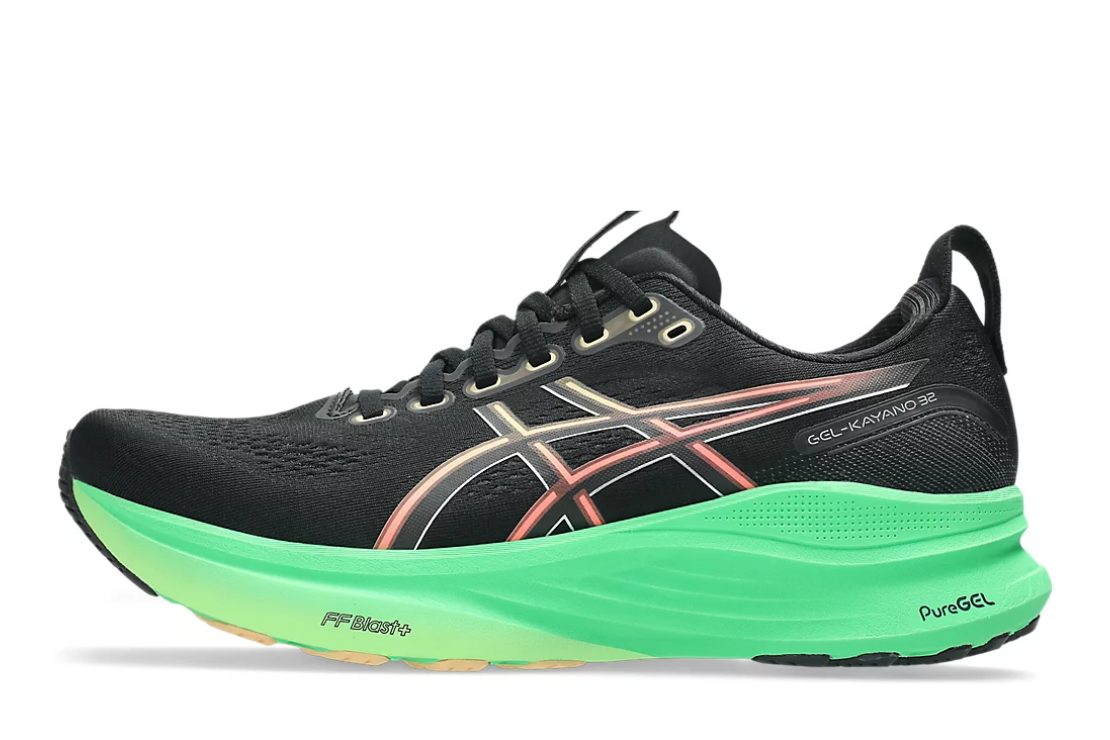 Gel-Kayano 32 Men's :Black | Vital Green