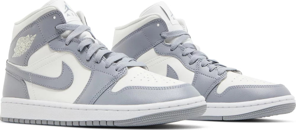 Nike Womens Air Jordan 1 Mid Sneakers - 'Stealth'