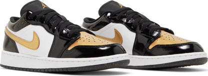 Nike Grade School Womens Air Jordan 1 Low SE Sneakers - 'Gold Toe'