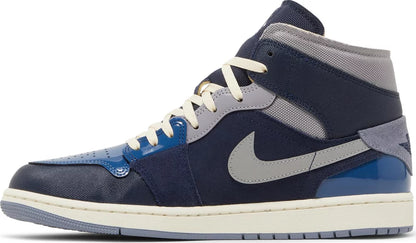Nike Mens Air Jordan 1 Mid SE Craft Sneakers - 'Inside Out - Obsidian'