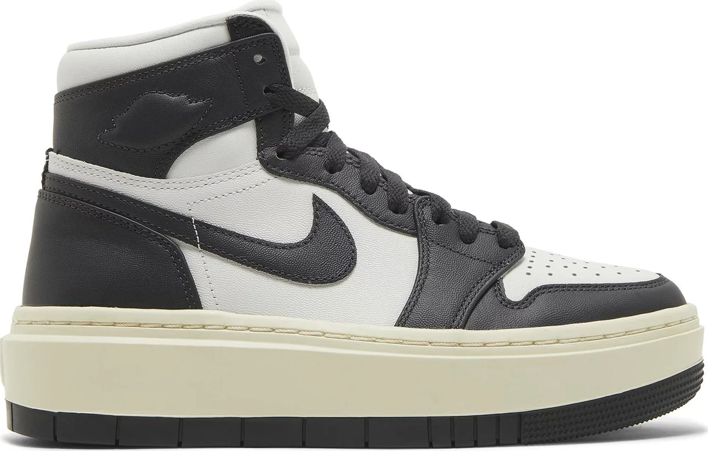Nike Womens Air Jordan 1 Elevate High Sneakers - 'White Black'