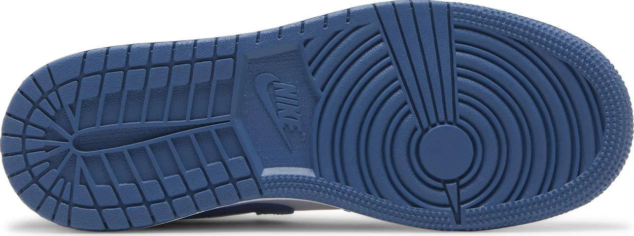 Nike Grade School Womens Air Jordan 1 Mid Sneakers - 'Cement True Blue'