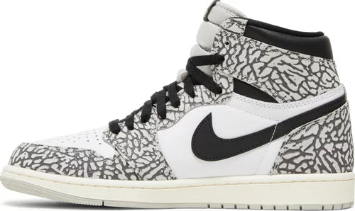 Nike Mens Air Jordan 1 Retro High OG Sneakers - 'White Cement'