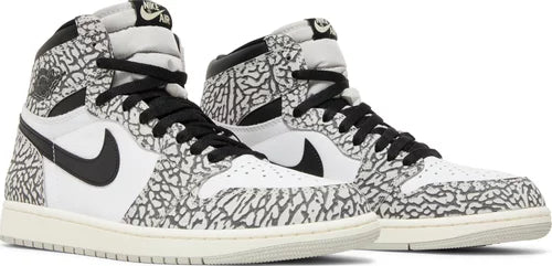 Nike Mens Air Jordan 1 Retro High OG Sneakers - 'White Cement'