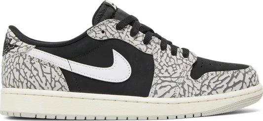 Nike Womens Air Jordan 1 Retro Low OG Sneakers - 'Black Cement'
