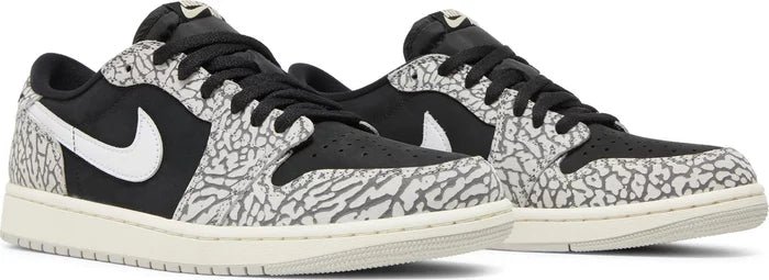 Nike Womens Air Jordan 1 Retro Low OG Sneakers - 'Black Cement'