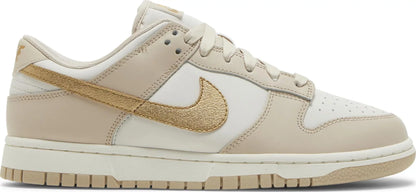 Nike Womens Dunk Low Sneakers - 'Gold Swoosh'