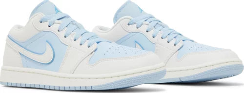 Nike Womens Air Jordan 1 Low SE Sneakers - 'Reverse Ice Blue'