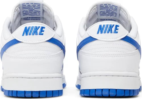 Nike Mens Dunk Low Sneakers - 'White Hyper Royal'
