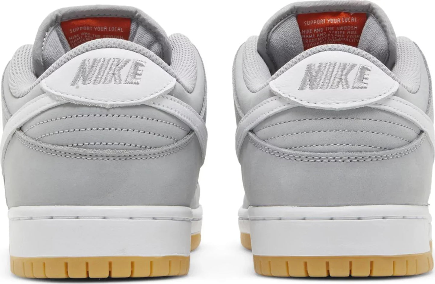 Nike Mens Dunk Low Pro ISO SB Sneakers - 'Wolf Grey Gum'