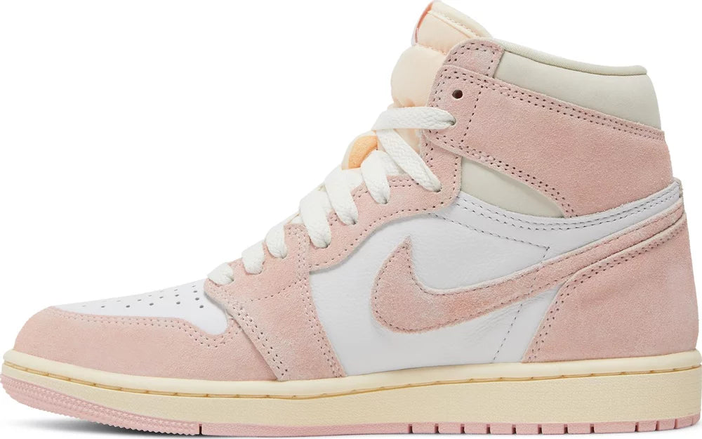 Nike Womens Air Jordan 1 Retro High OG Sneakers - 'Washed Pink'