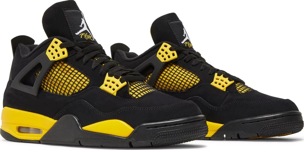 Nike Mens Air Jordan 4 Retro Sneakers - 'Thunder' 2023