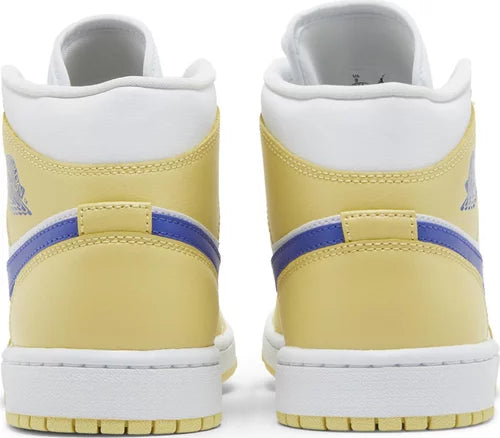 Nike Womens Air Jordan 1 Mid Sneakers - 'Lemon Wash'