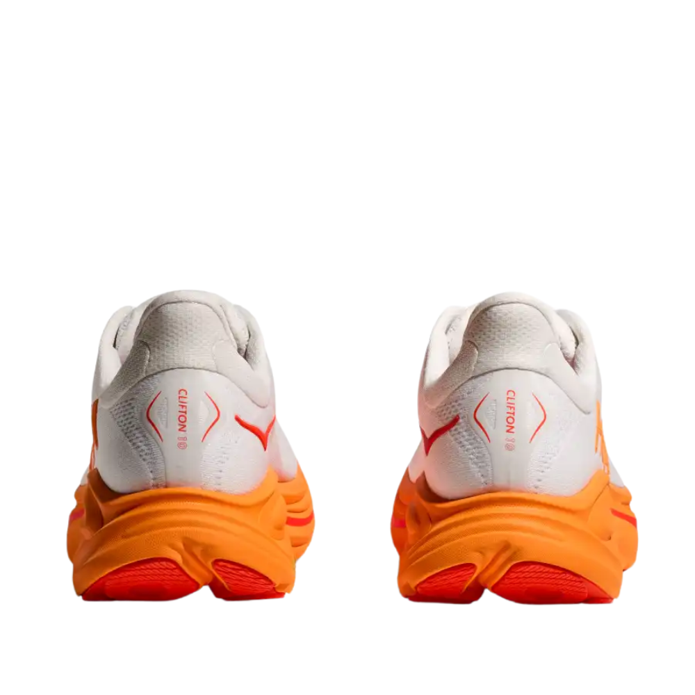 Clifton 10 Men's :Frost | Orange Zest