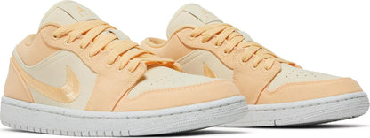 Nike Womens Air Jordan 1 Low SE Sneakers - 'Celestial Gold'