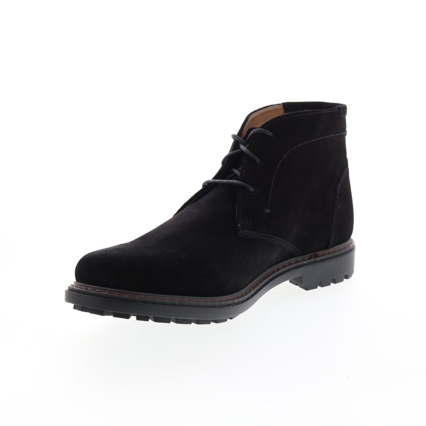 Florsheim Field Chukka 11927-008-M Mens Black Suede Lace Up Chukkas Boots