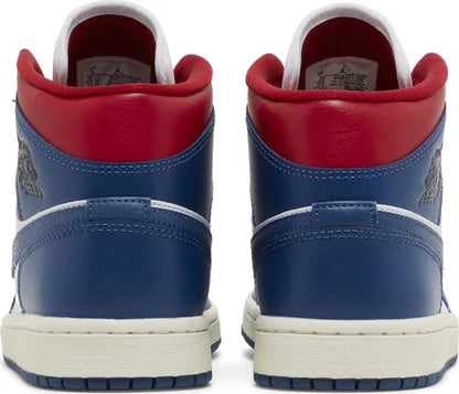 Nike Womens Air Jordan 1 Mid Sneakers - 'French Blue'