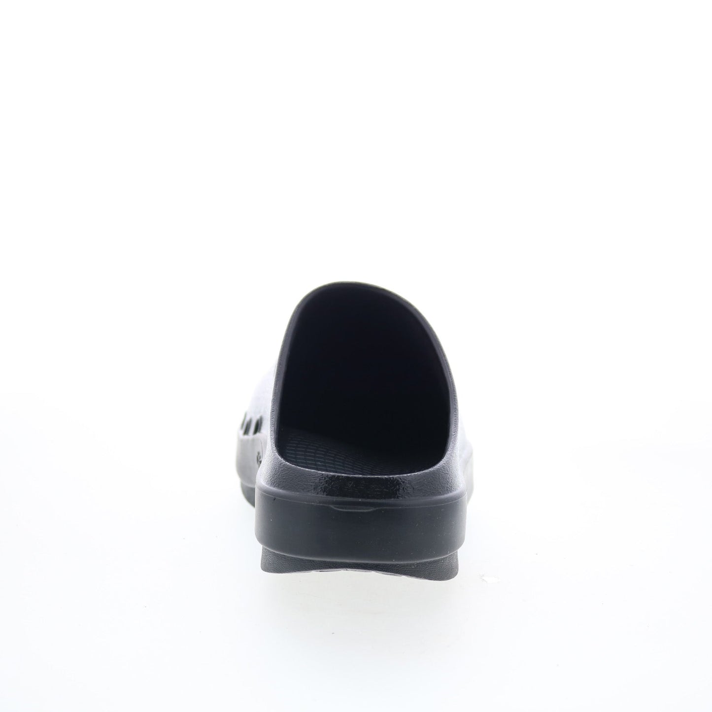Oofos Oocloog Luxe 1201 Mens Black Leather Slip On Clogs Slippers Shoes
