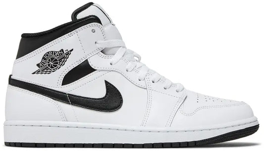 Nike Mens Air Jordan 1 Mid 'White Black'