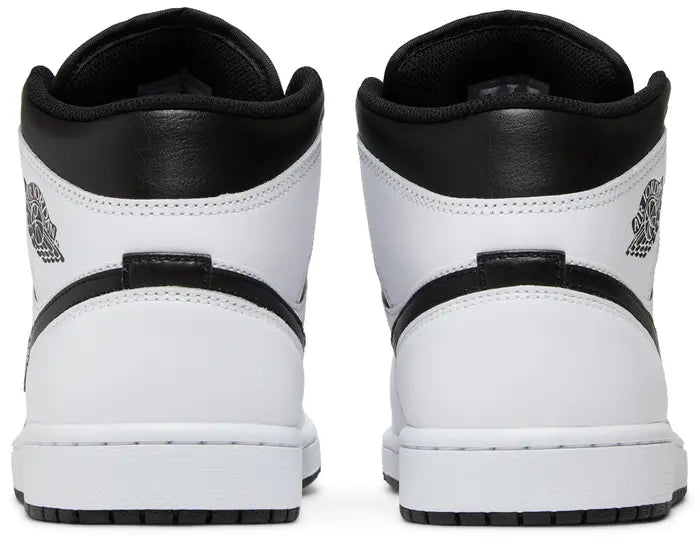 Nike Mens Air Jordan 1 Mid 'White Black'