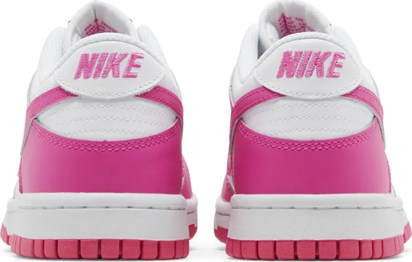 Nike Grade School Womens Dunk Low Sneakers - 'Laser Fuchsia'