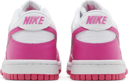 Nike Grade School Womens Dunk Low Sneakers - 'Laser Fuchsia'