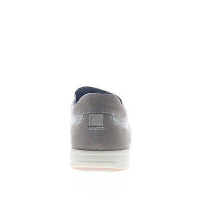 Florsheim Lakeside Canvas Slip On Mens Gray Wide Loafers Shoes