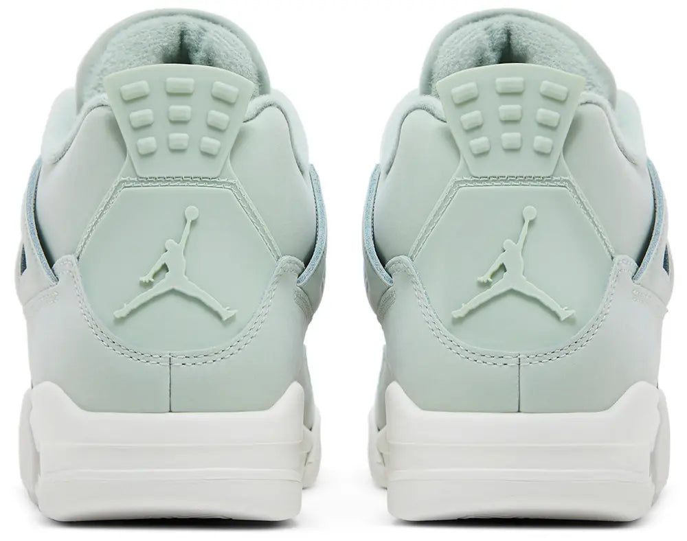 Nike Womens Air Jordan 4 Retro Sneakers - 'Abundance / Seafoam'