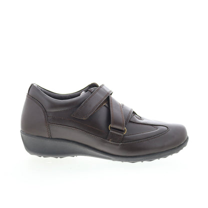 Drew Cario 14491-64 Womens Brown Narrow Leather Lifestyle Sneakers Shoes