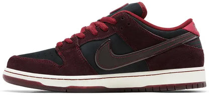 Nike Mens RIOT Skateshop x Dunk Low Pro SB QS 'Mahogany Dark Beetroot'