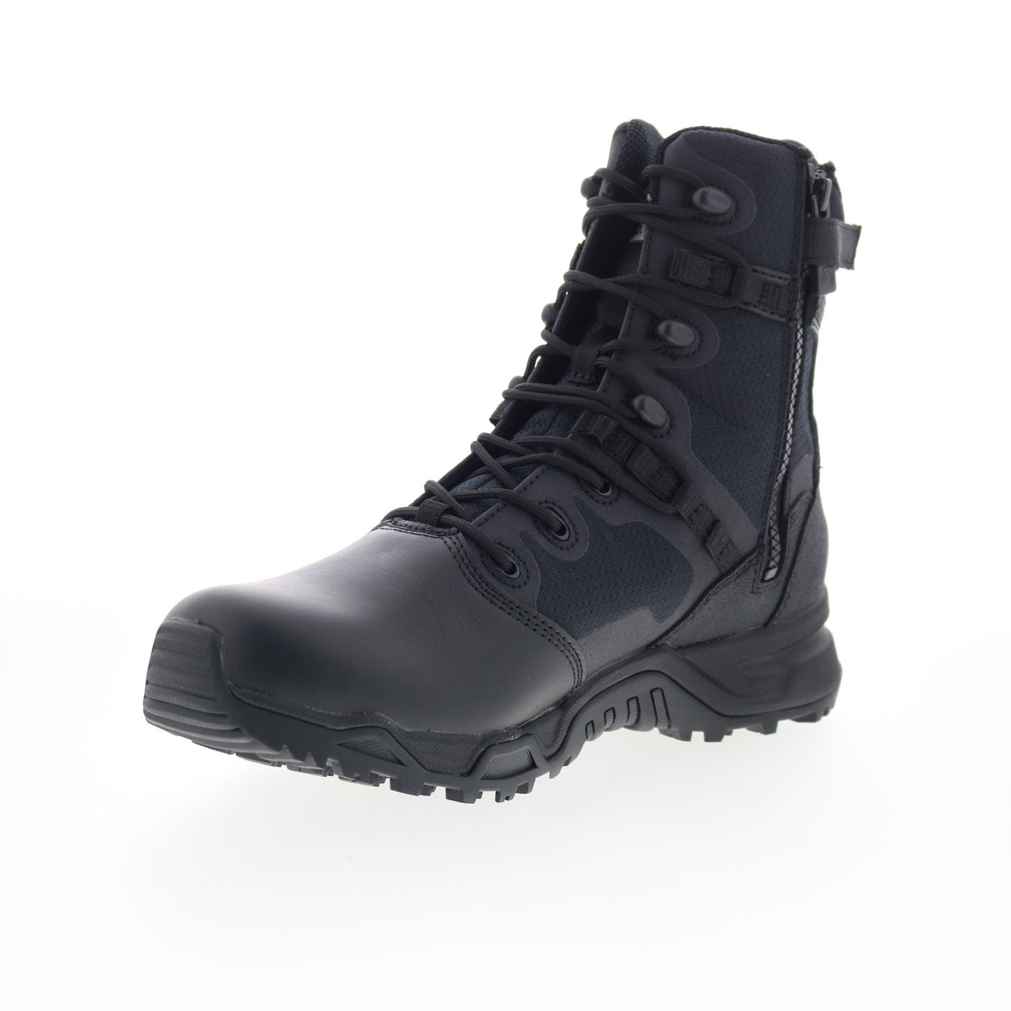 Original Swat Alpha Fury 8" Polishable Toe Side-Zip EN Mens Black Boots